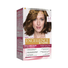 LOreal Paris Excellence Creme Hair Color - 5.3 Golden Light Brown Hair Color Loreal Paris