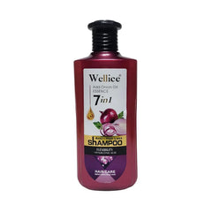 Wellice 7 in 1 Anti - Hair Loss Onion Hyalruonic Acid & Soothing Frizz Shampoo 400g Wellice