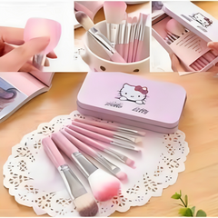 Pack Of 7-Cute Hello Kitty Makeup Brushes Set Hello Kitty