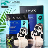 Oyax Charcoal Cleansing & Hydrating Facial Mask - 30ml x 10slices Oyax