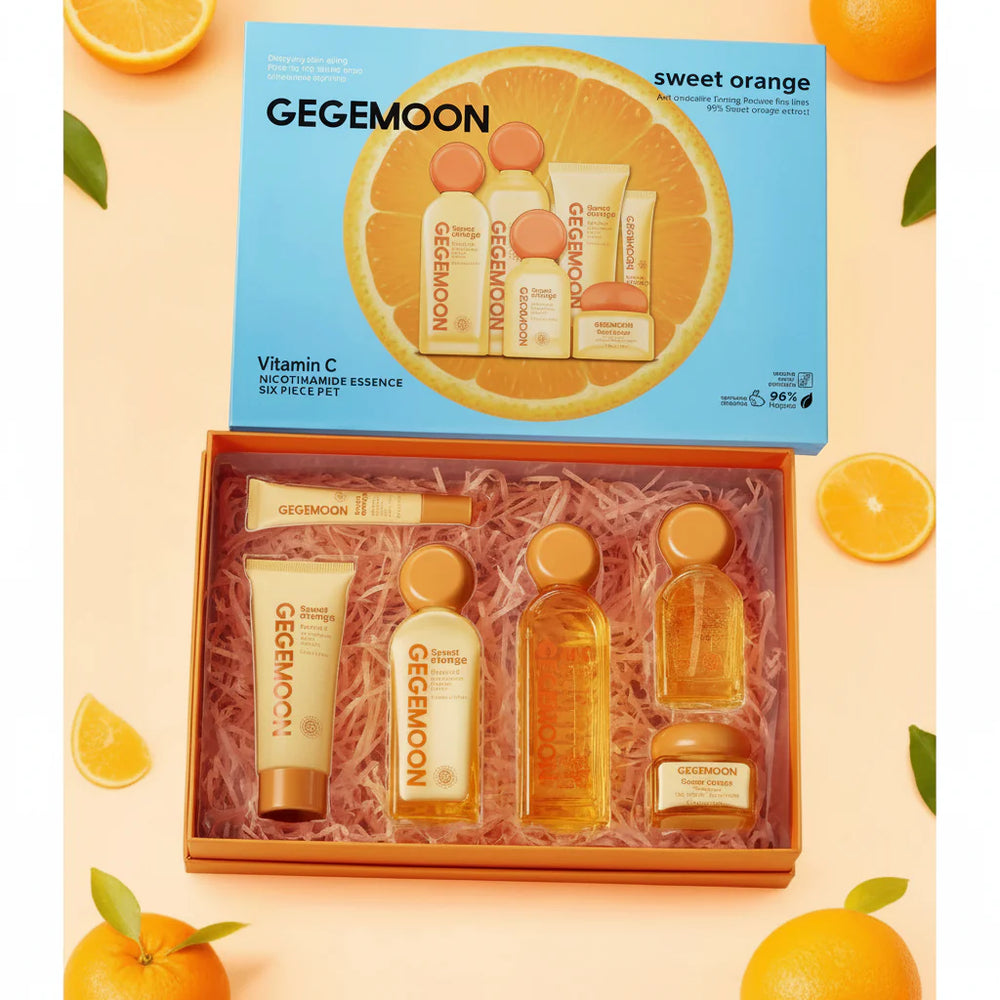 GEGEMOON Luxury Skin Care Set Vitamin C - 6-Piece Gege Moon
