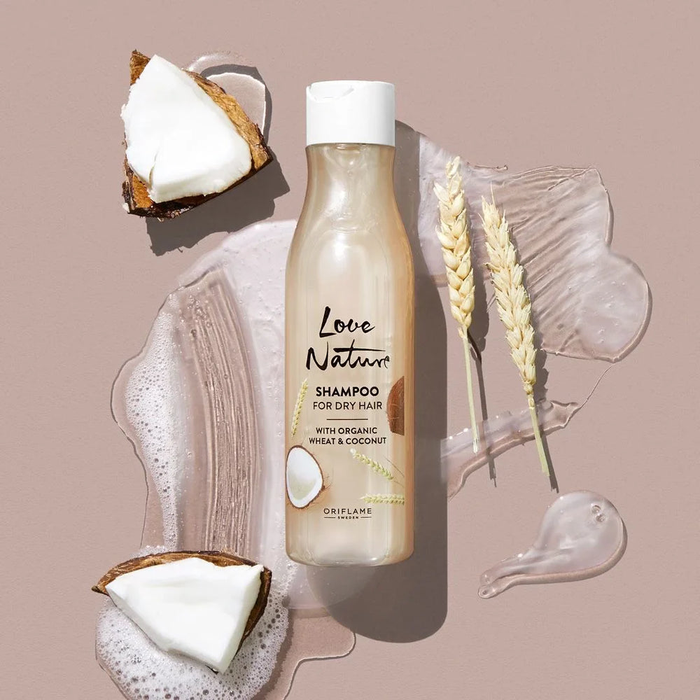 Oriflame Love Nature Shampoo For Dry Hair with Organic Wheat & Coconut - 250ml Oriflame