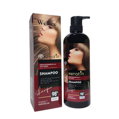 Wellice Keratin Essence & Collagen Anti Hair Fall & Renewal Shampoo Wellice