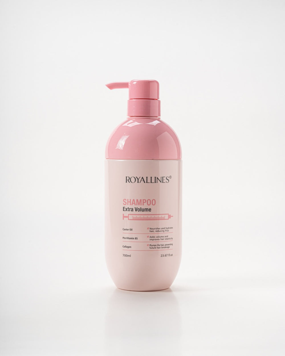 ROYALLINES Pro-Vitamin B5 & Castor Oil Extra Volume Shampoo (700ml) ROYALLINES