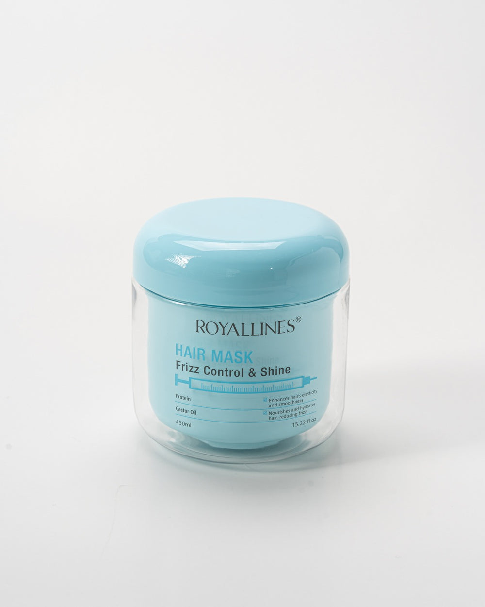 ROYALLINES Protein & Castor Oil Frizz Control & Shine Hair Mask (450ml) ROYALLINES
