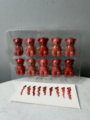 Color Castle 10 Pcs Matte Bear Lip Gloss Set | Cute Moisturizing Lip Gloss Collection Color Castle