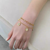 Stainless Steel Titanium Sunflower Bracelet Cosmia.pk