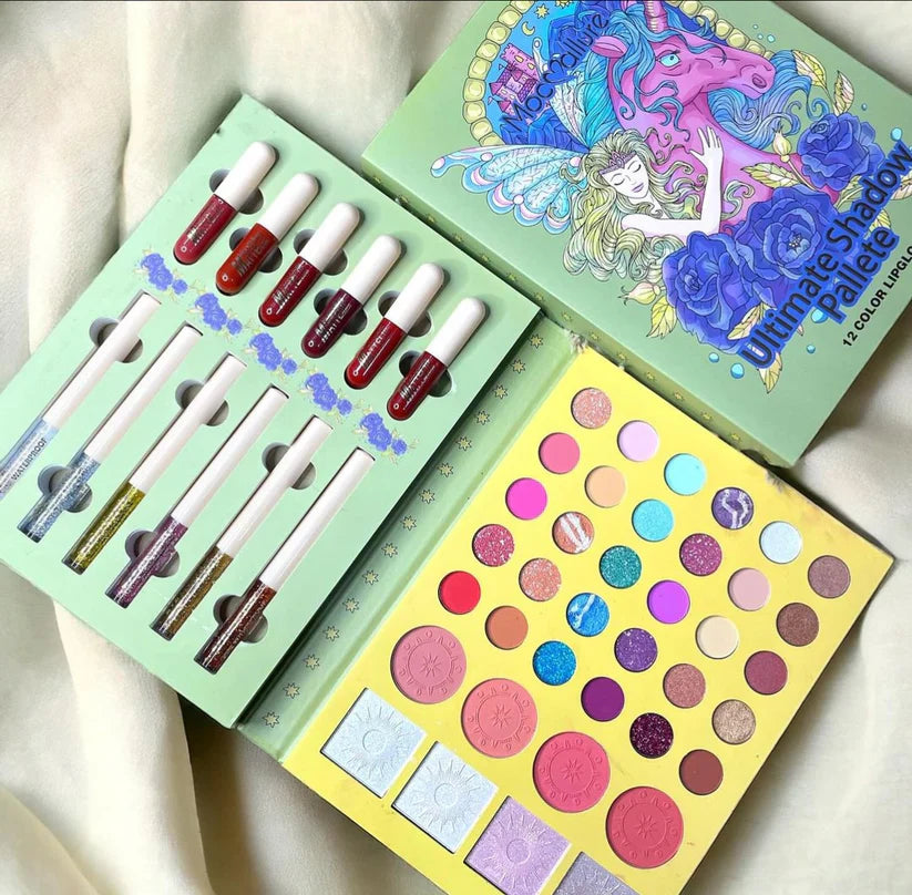 Mocallure Ultimate Shadow Palette 6 Glosses 6 Glitter Liner 30 Eye Shadow 4 Blushon 4 Highliters Mocallure