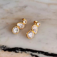 Stainless Steel Water & Tarnish Resistant Earrings Cosmia.pk