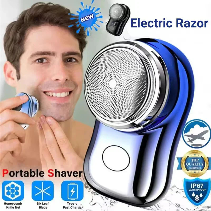 Mini Electric Travel Shaver For Men - Waterproof Cosmia.pk