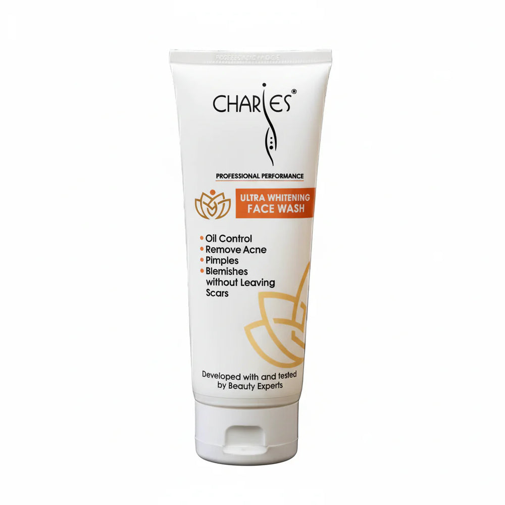 CHARIES Ultra Whitening Face Wash Oil Control & Acne Solution - 100ml charles