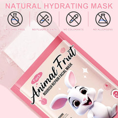 SADOER Pack of 08 Animal Fresh Fruit Natural Animal Series Facial Sheet Mask Sadoer
