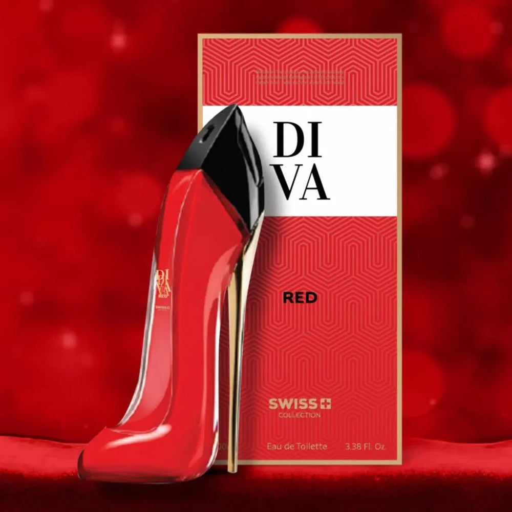 DIVA Red by Swiss Collection – Eau De Toilette Spray for Women - 100ml DIVA