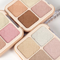 Miss Rose Luminous Glow 4-Color Highlighter Palette Miss Rose