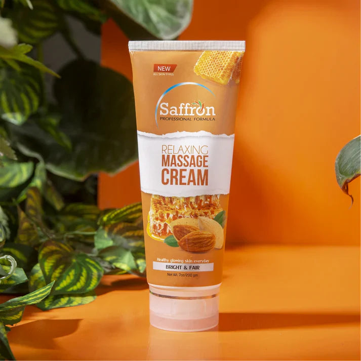 Saffron Relaxing Massage Cream - 200gm Saffron