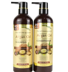 Keratine Queen Argan oil shampoo & conditioner 800ml Signature