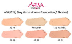 Aqua Color Line Stay Matte Mousse Foundation Aqua Color Line