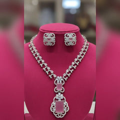Zircon Necklace and Earrings set Cosmia