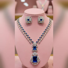 Zircon Necklace and Earrings set Cosmia