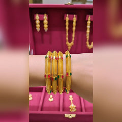 Indian Style Gold Plated Bangles Cosmia