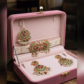 Kundan and Pearl choker necklace set Cosmia