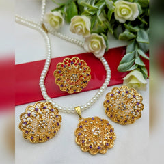 Manjos Stone Locket set Cosmia