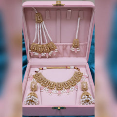 Royal Bridal Jewelry Set with Jhumki, Tikka & Jhumar Cosmia