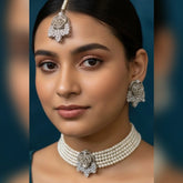 Turkish Flower Choker Set β Elegant Floral Charm Cosmia