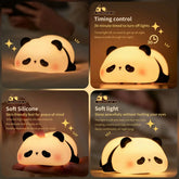 Cute Silicon LED Panda Night Lamp - USB RECHARGEABLE Cosmia.pk