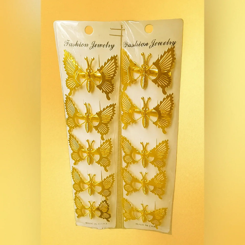 Butterfly Clip – Gold Cosmia
