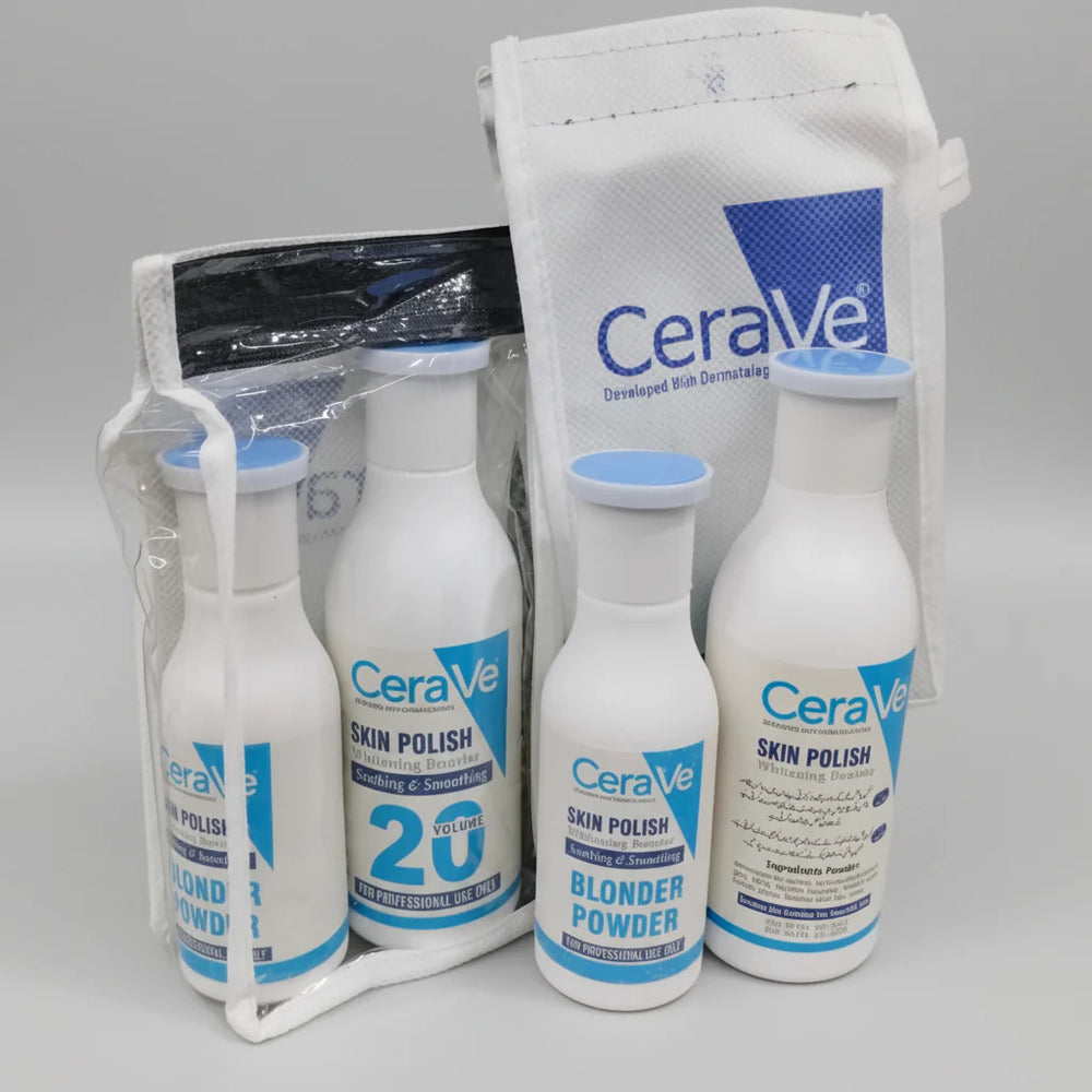 CeraVe Skin Polish Set - Whitening Booster & Blonder Powder for Radiant Skin) CeraVe