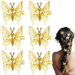 Butterfly Clip – Gold Cosmia
