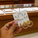 Combo Card Earring Set for Women Cosmia