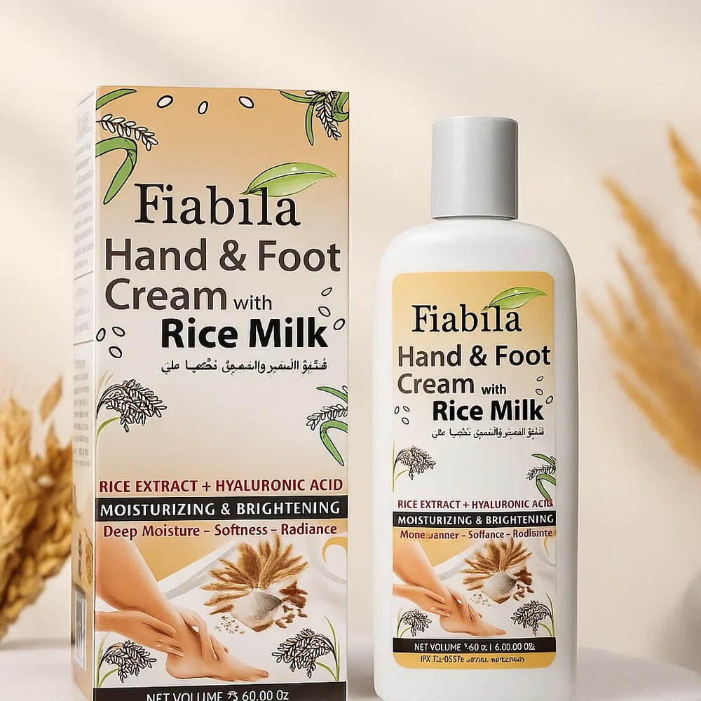 Fiabila Hand And Foot Cream With Rice Milk - 180ml Fiabila