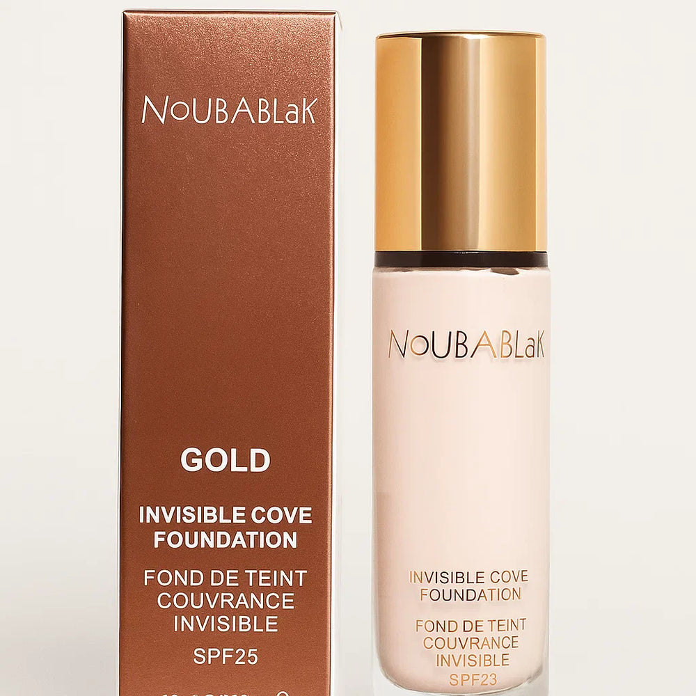 NoubaBlak Gold Invisible Cover Foundation SPF 25 – 20ml Noubablak