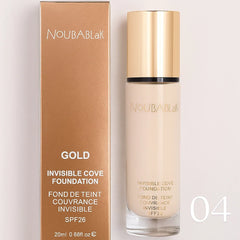NoubaBlak Gold Invisible Cover Foundation SPF 25 – 20ml Noubablak