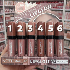Note Makeup Lipgloss - Nude Shades Note