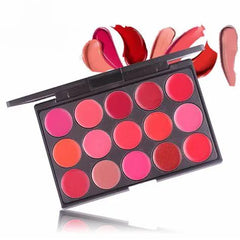 Miss Rose Matte Nourishing Lip Cream Palette - 15 Colors Miss Rose