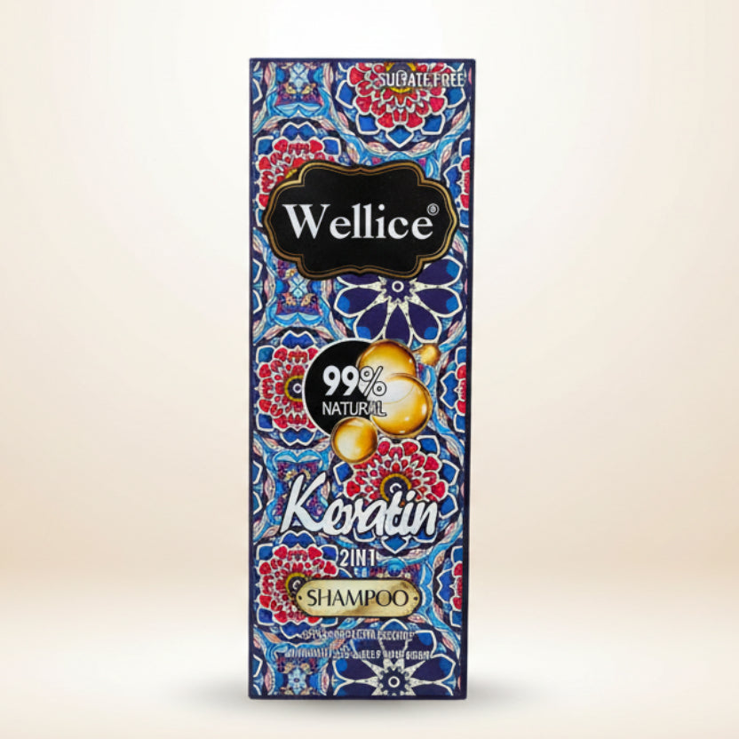 Wellice Sulfate Free Keratin Shampoo 2 in 1 - 500ml Wellice