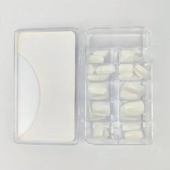 Milky White Artificial Nails (Pack Of 100) Cosmia
