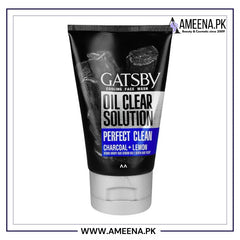 Gatsby Oil Clear Solution Bright White Yam Bean+Lemon Cooling Face Wash, Oil Control, 100g Gatsby
