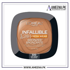 L'Oreal Paris Infallible Up to 24H Fresh Wear Soft Matte Longwear Bronzer Light Medium 300 Loreal Paris