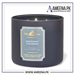 White Barn Mahogany Teakwood 3 Wick Scented Candles White Barn