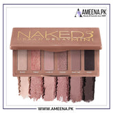 URBAN DECAY Naked 3 Mini Eyeshadow Palette Matte & Shimmer Finish 6 Naked