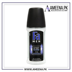 Fa Men 72H Sport Recharge Recharging Scent Roll-On Deodorant, For Men - 50ml Fa
