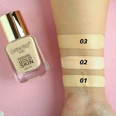 Emelie Paris Parure Gold Skin Matte Foundation - 40ml Emelie