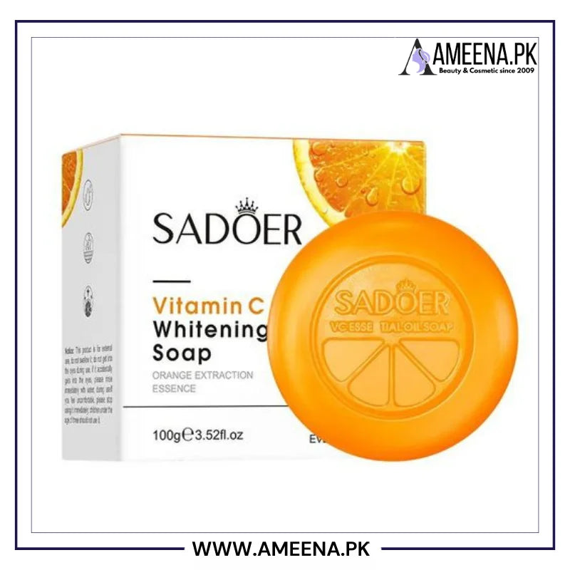 Sadoer Vitamin C Brightening Whitening Soap Bar 100g Sadoer
