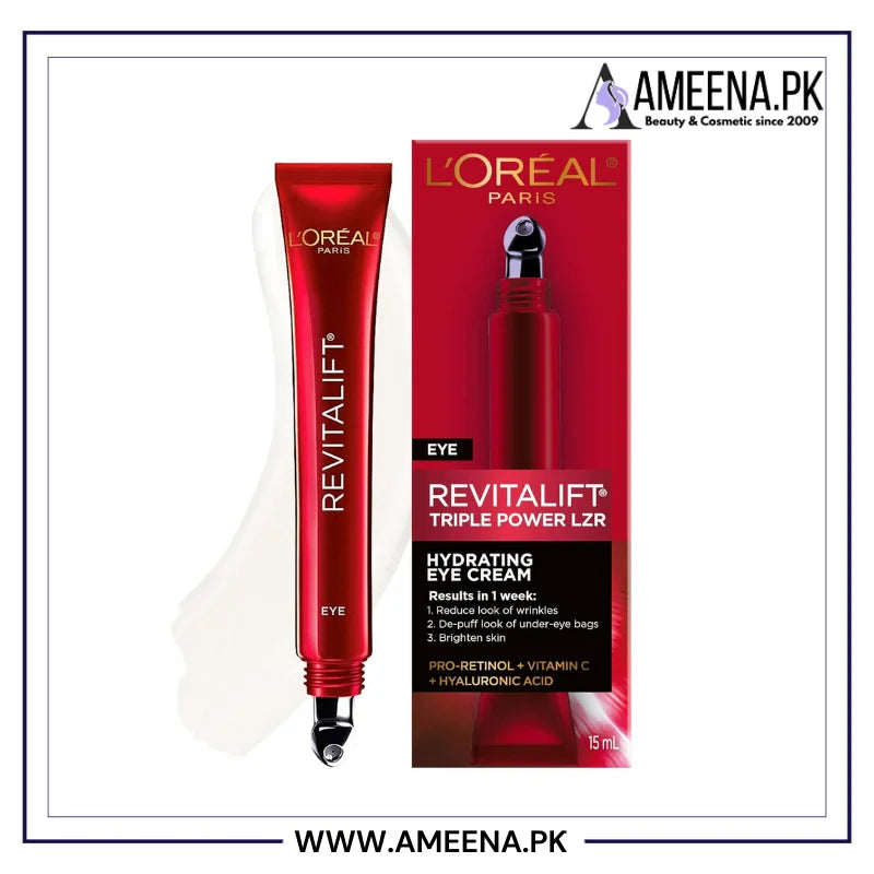 L'Oreal Paris Revitalift Triple Power Anti-Aging Eye Cream Treatment 15ml Loreal Paris