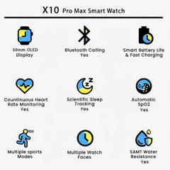 X10 Pro Max Smart Watch Cosmia.pk