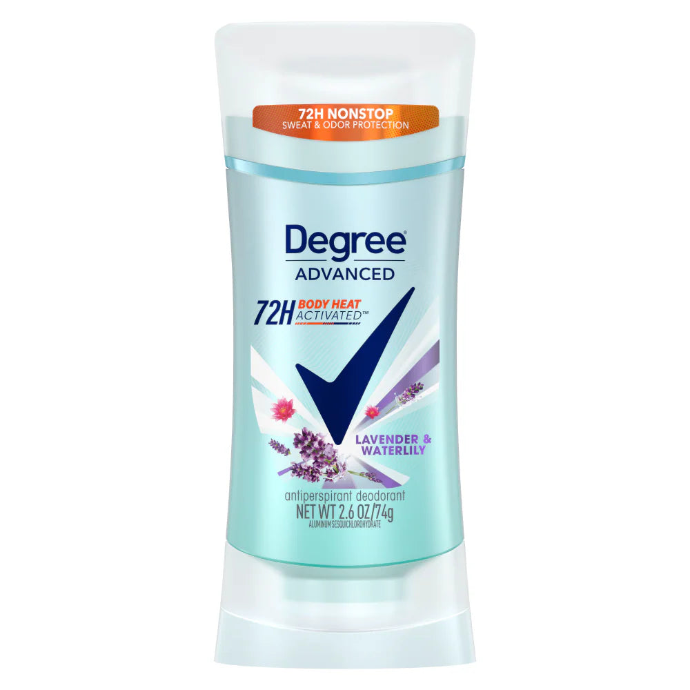 Degree Advanced Women's Deodorant Stick Lavender & Waterlily - 74g Degree